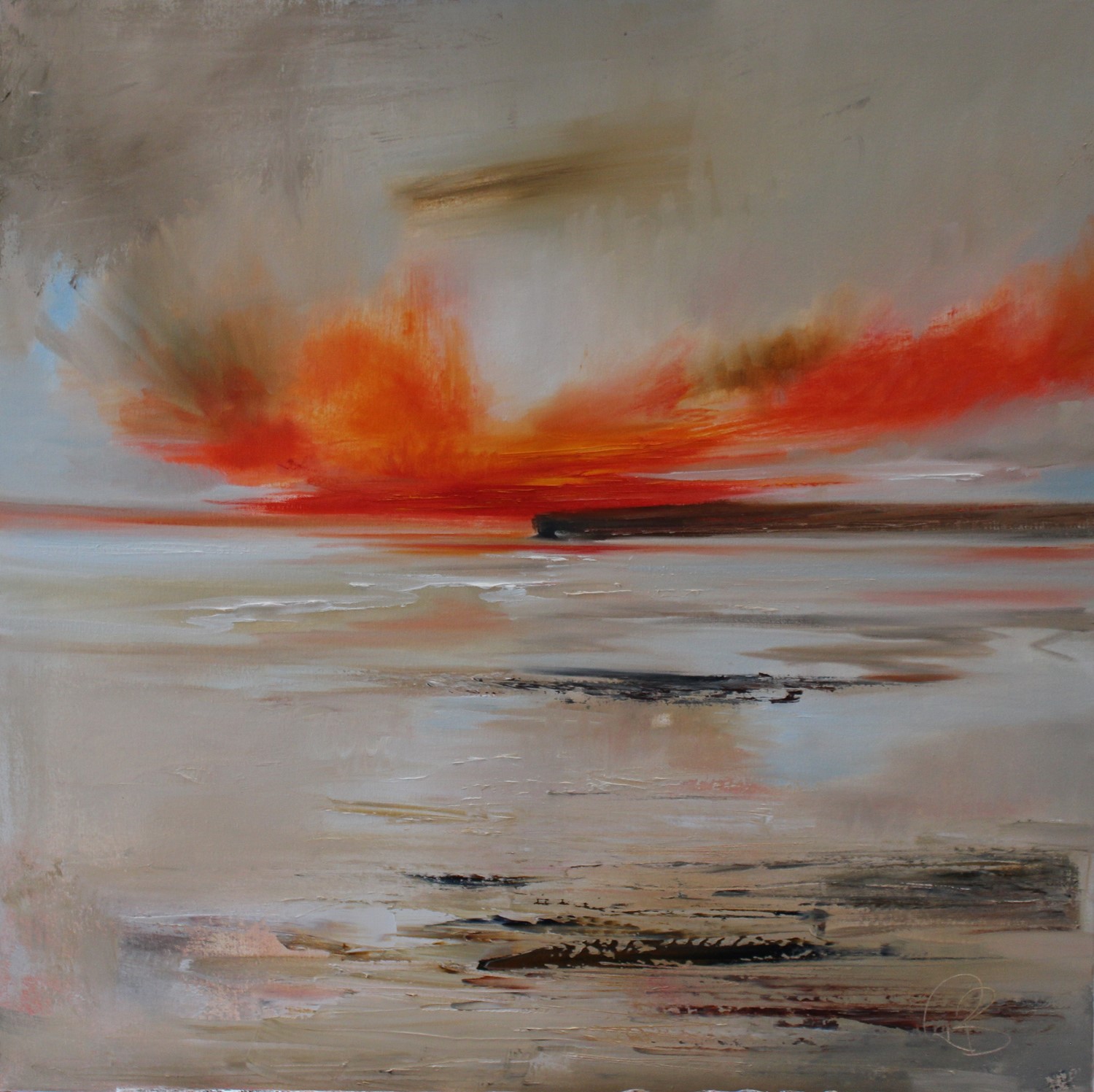'A Flame Across the Horizon' by artist Rosanne Barr